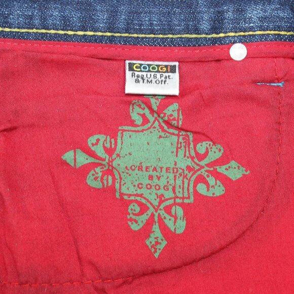 Vintage Coogi Mens 36 X 30 Golden Eagle Wings Embroidered Denim Jeans Streetwear - Picture 16 of 16